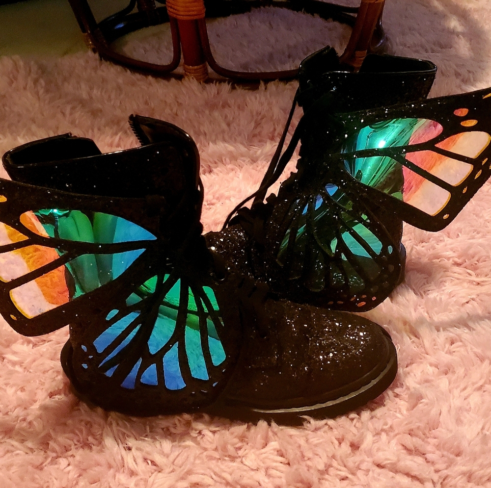 Dolls Kill butterfly boots